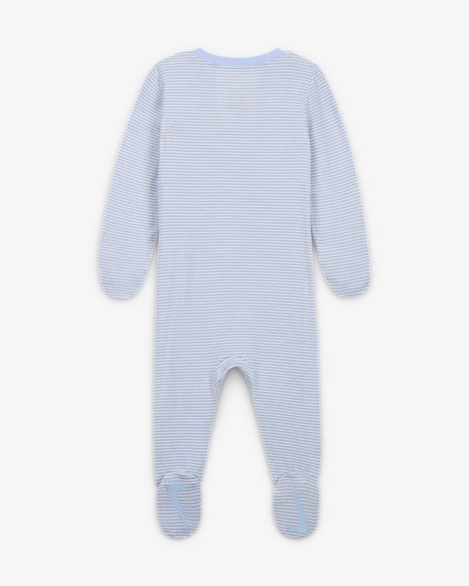 Nike Baby Essentials Baby (0-9M) Striped Footed Coverall - Cobalt Bliss