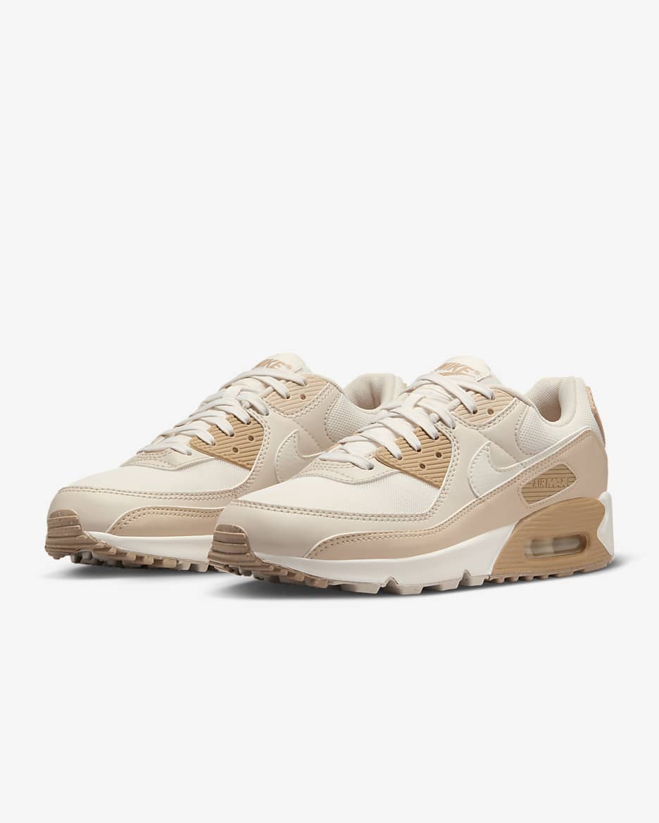 Nike Air Max 90 Women's Shoes - Phantom/Sanddrift/Light Orewood Brown/Sail