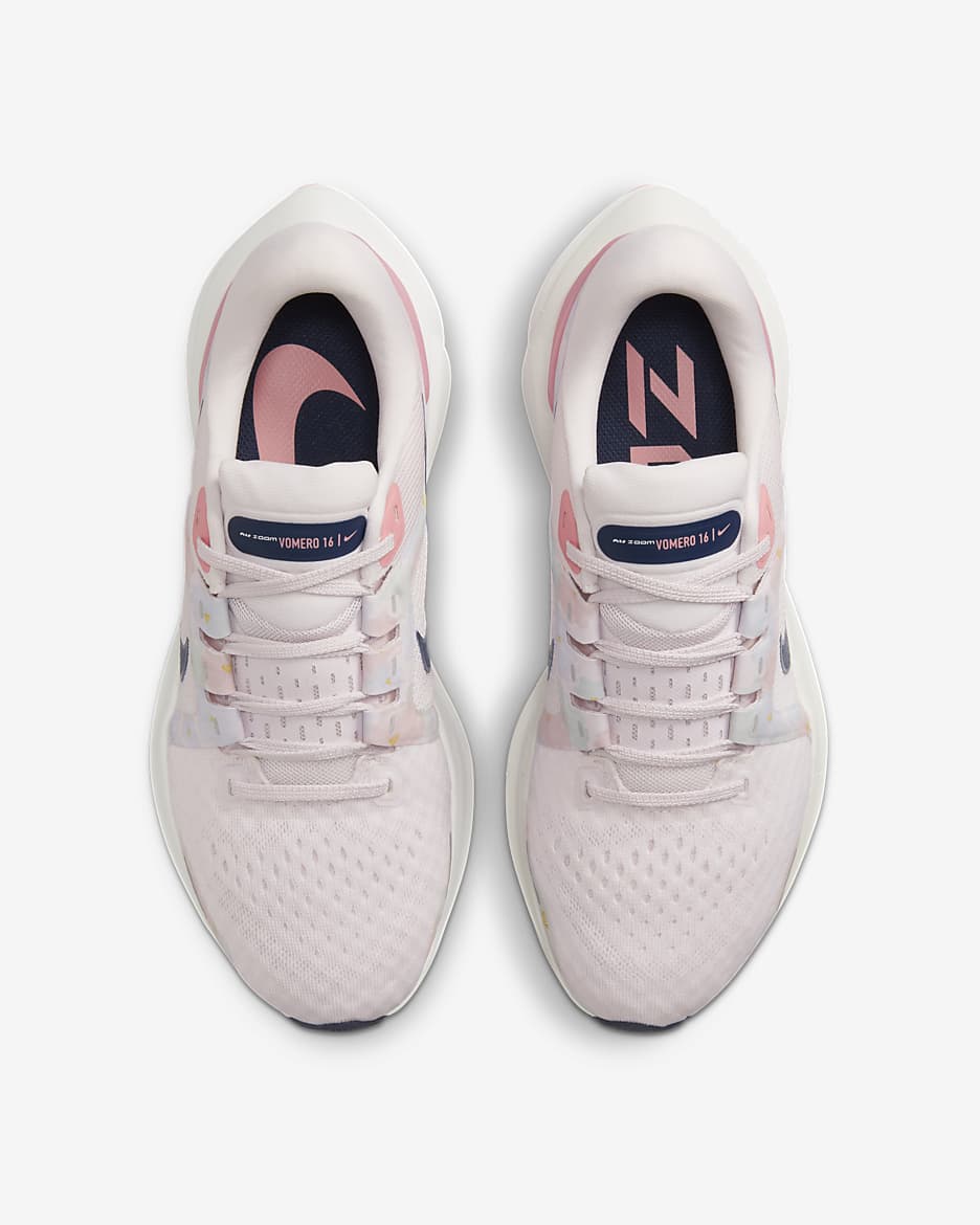 Nike Vomero 16 Premium Women's Road Running Shoes - Pearl Pink/White/Coral Chalk/Midnight Navy