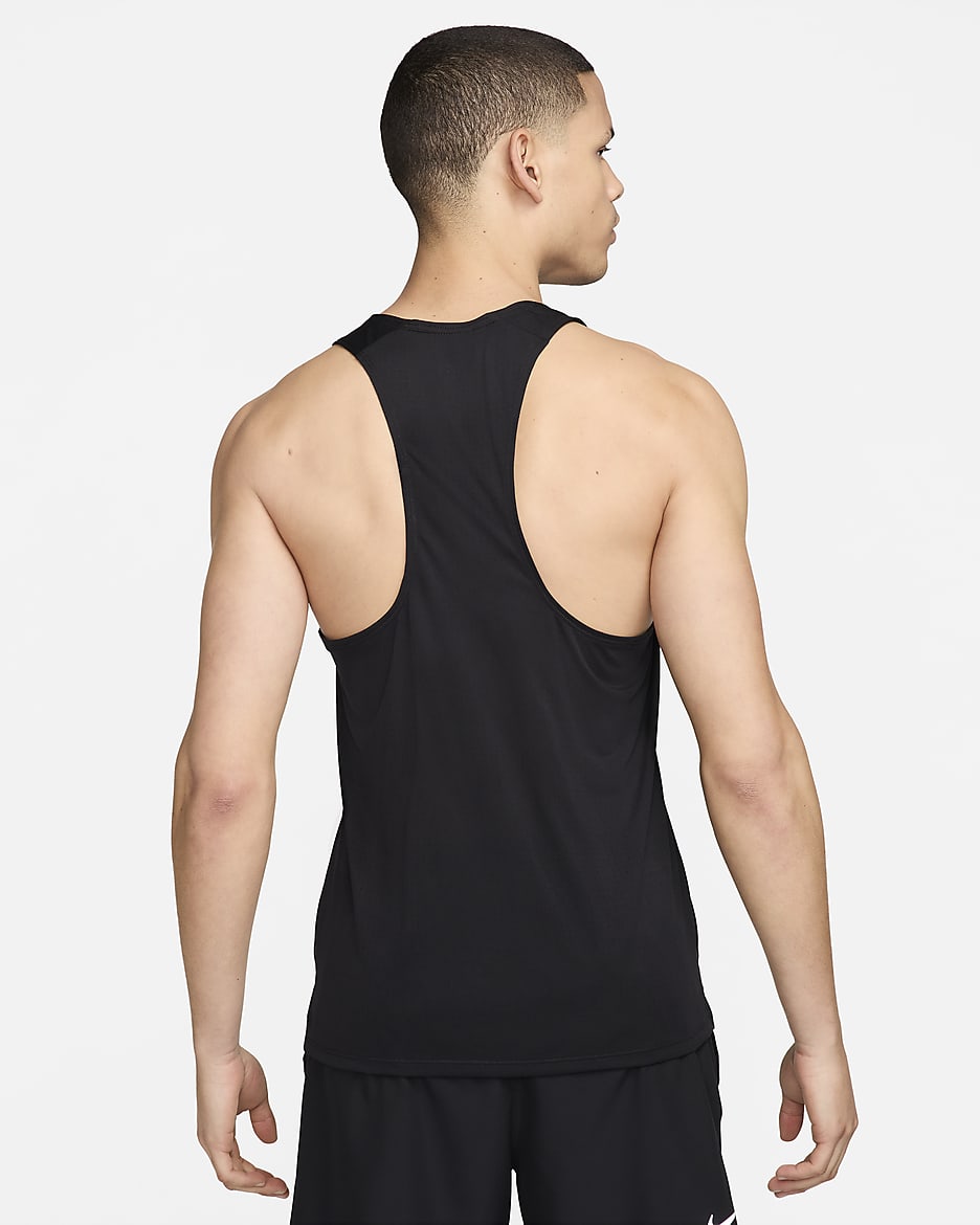 Nike Fast Run Energy løpesinglet til herre - Svart