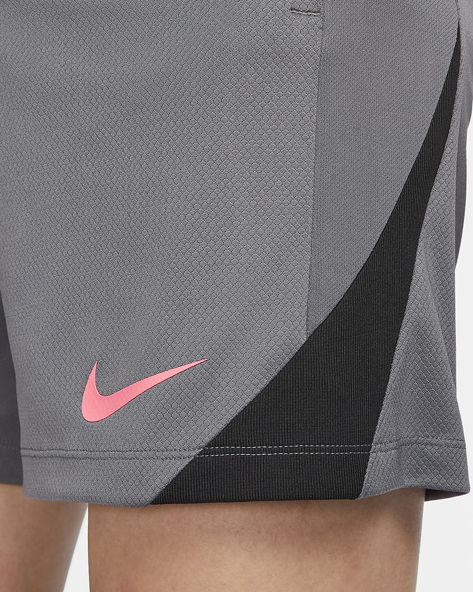 Nike Strike Men's Dri-FIT Football Shorts - Iron Grey/Iron Grey/Black/Sunset Pulse