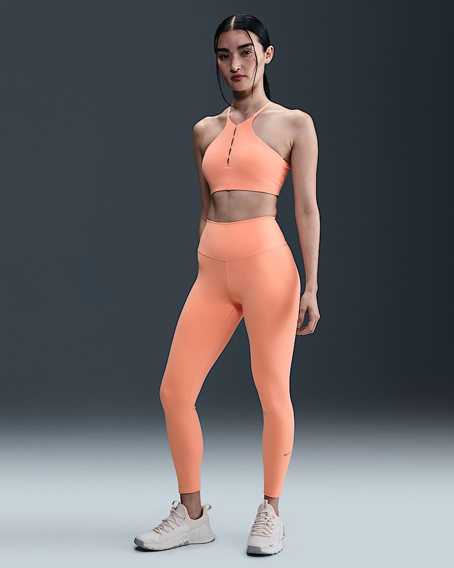 Nike One Women's High-Waisted 7/8 Leggings - Apricot Agate/Black