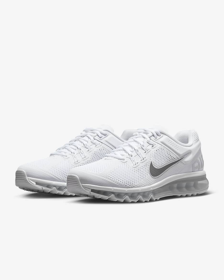 Calzado para hombre Nike Air Max 2013 - Blanco/Negro/Plata metalizado