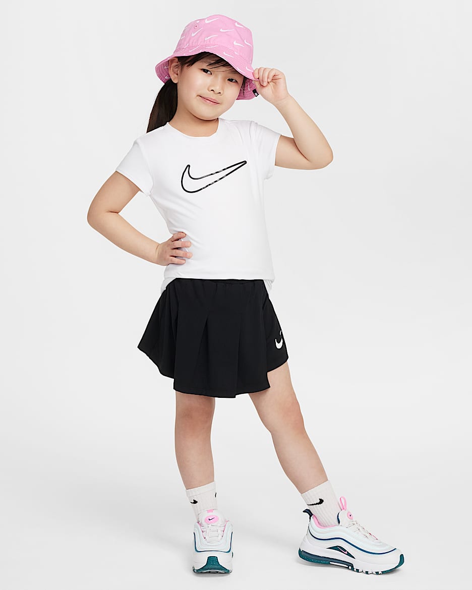 Nike Dri-FIT All Day Play Little Kids' 2-Piece Skort Set - Black