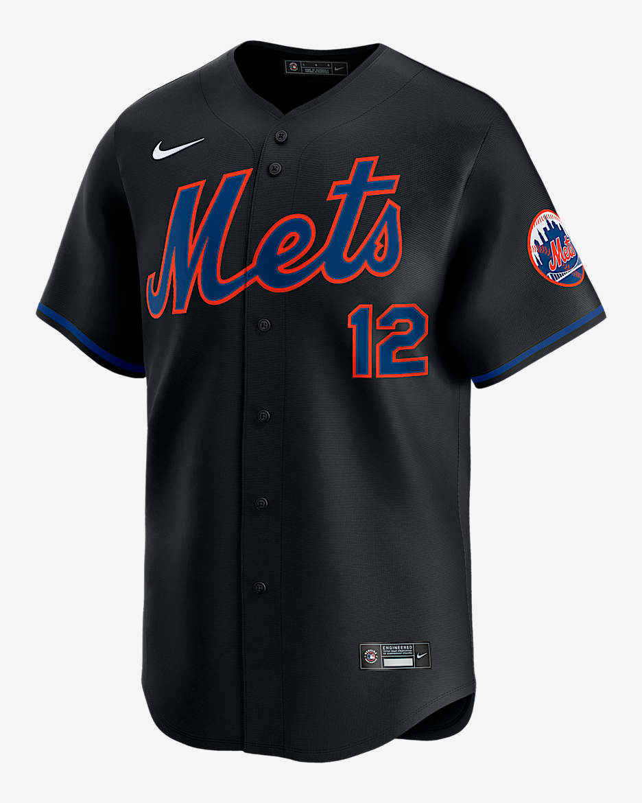 Francisco Lindor New York Mets Men's Nike Dri-FIT ADV MLB Limited Jersey - Black
