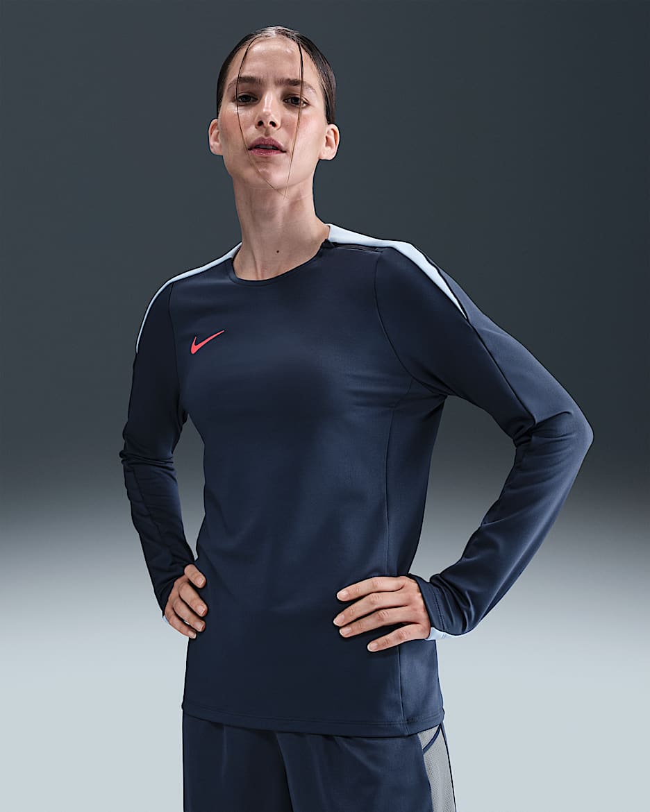 Nike Strike Women's Dri-FIT Crew-Neck Soccer Top - Thunder Blue/Royal Tint/Bright Crimson