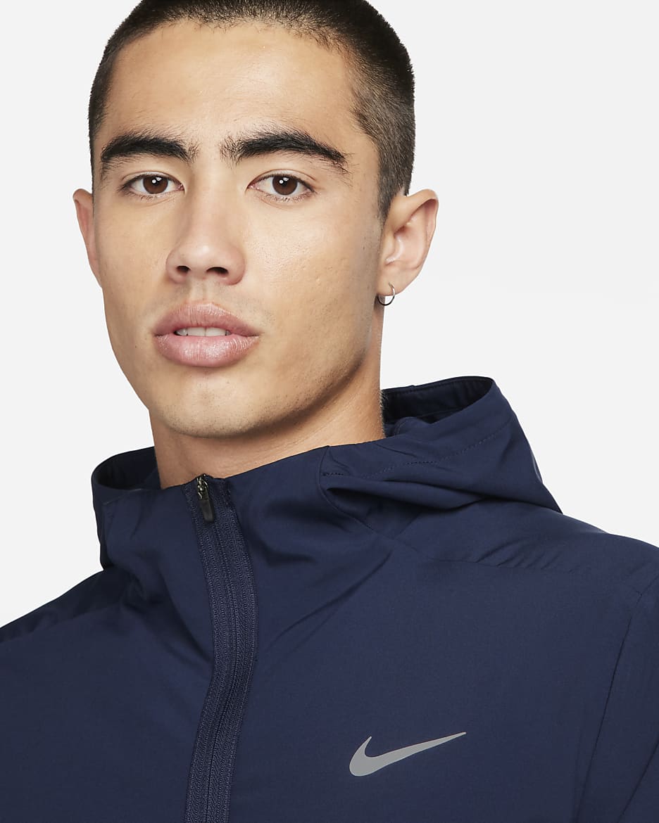 Nike Form Men's Dri-FIT Hooded Versatile Jacket - Obsidian