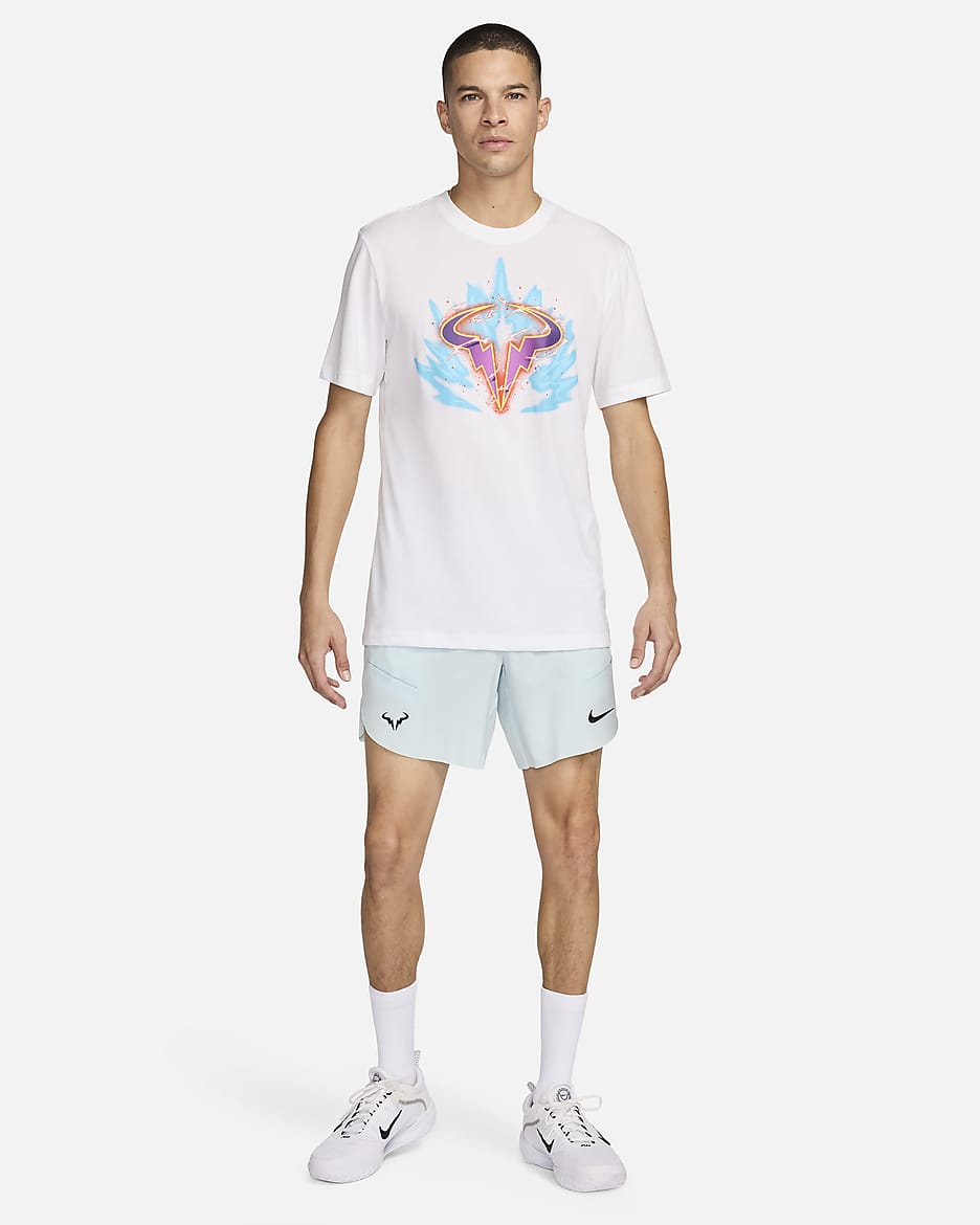 T-shirt de tennis NikeCourt Dri-FIT Rafa pour homme - Blanc