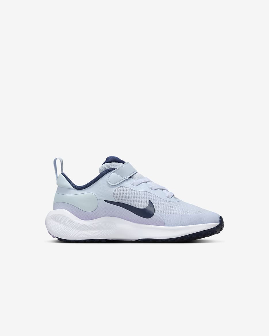 Chaussure Nike Revolution 7 pour enfant - Football Grey/Lilac Bloom/Lilac/Midnight Navy