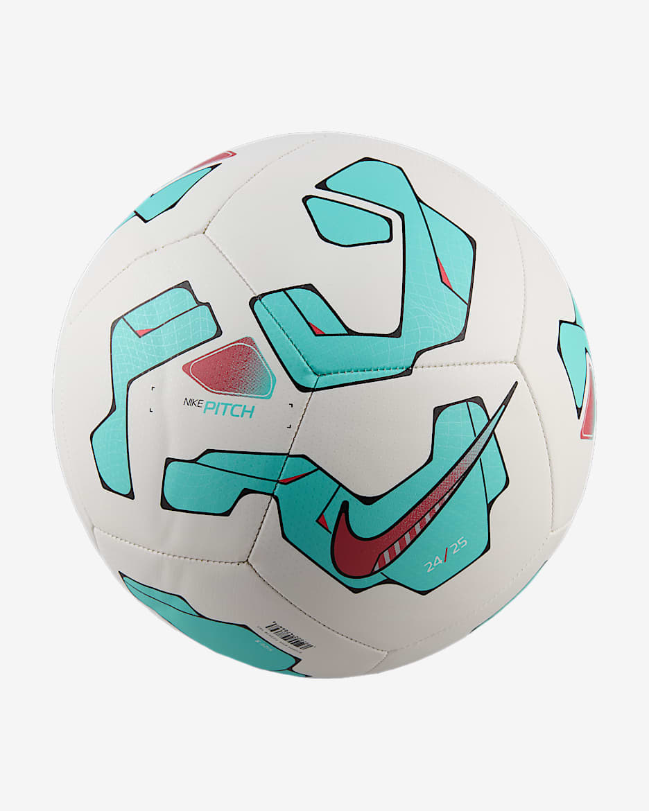 Balón de fútbol Nike Pitch - Blanco/Verde aurora/Brasa resplandor