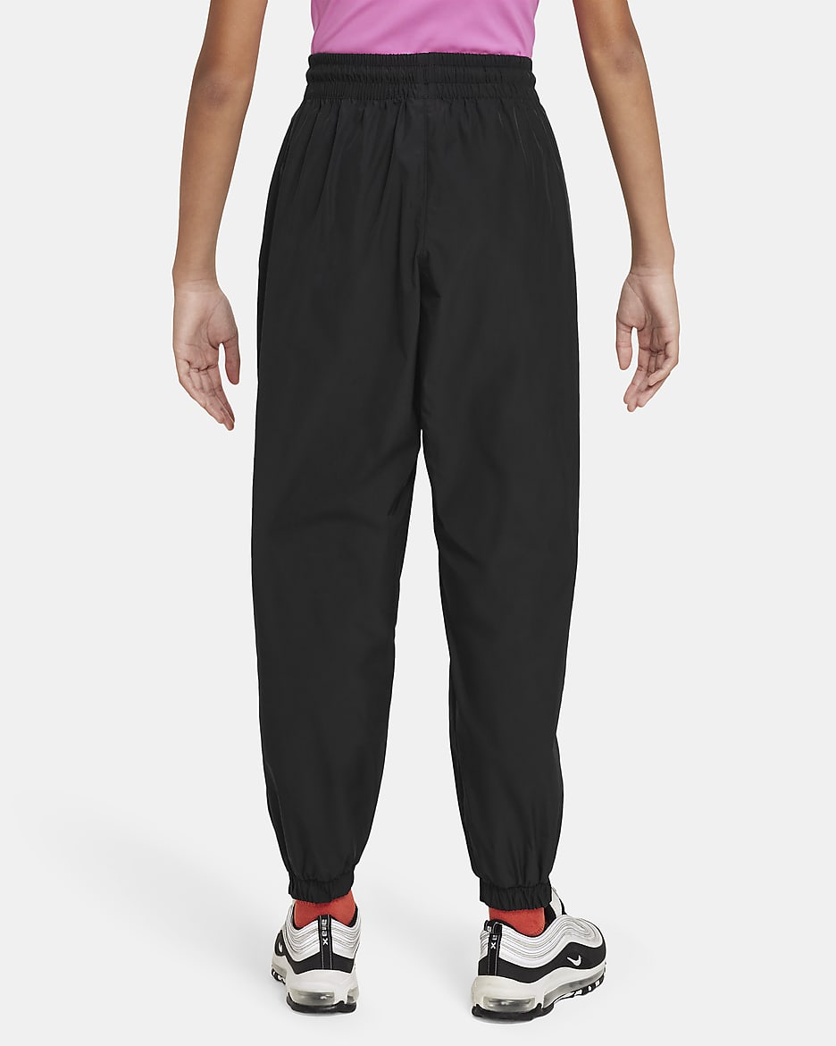 Nike Sportswear Older Kids' (Girls') Woven Trousers - Black/Black
