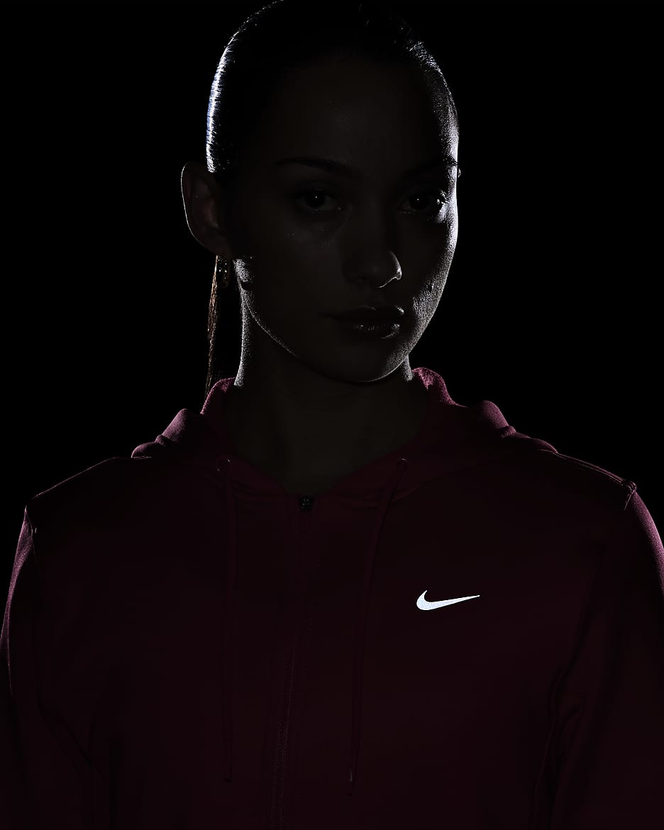 Nike Therma-FIT One Women's Full-Zip Hoodie - Aster Pink/Black