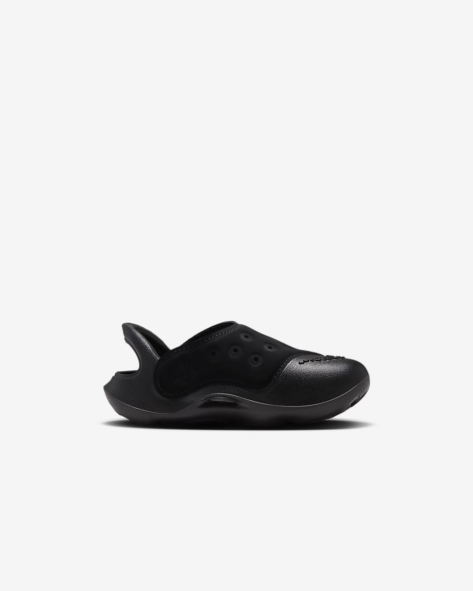 Nike Aqua Swoosh sandal til sped-/småbarn - Svart/Anthracite/Hvit