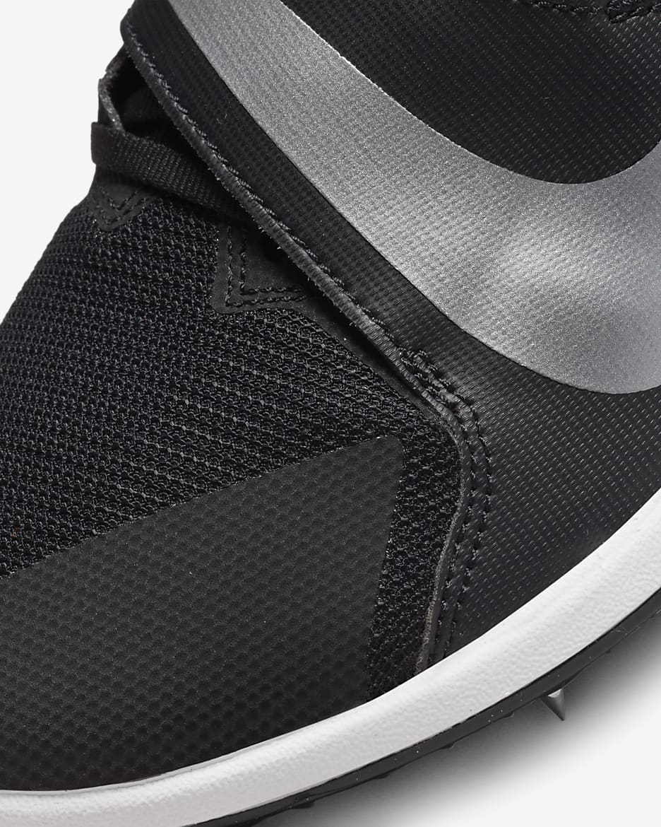 Nike Rival Jump piggsko til hoppøvelser - Svart/Dark Smoke Grey/Light Smoke Grey/Metallic Silver