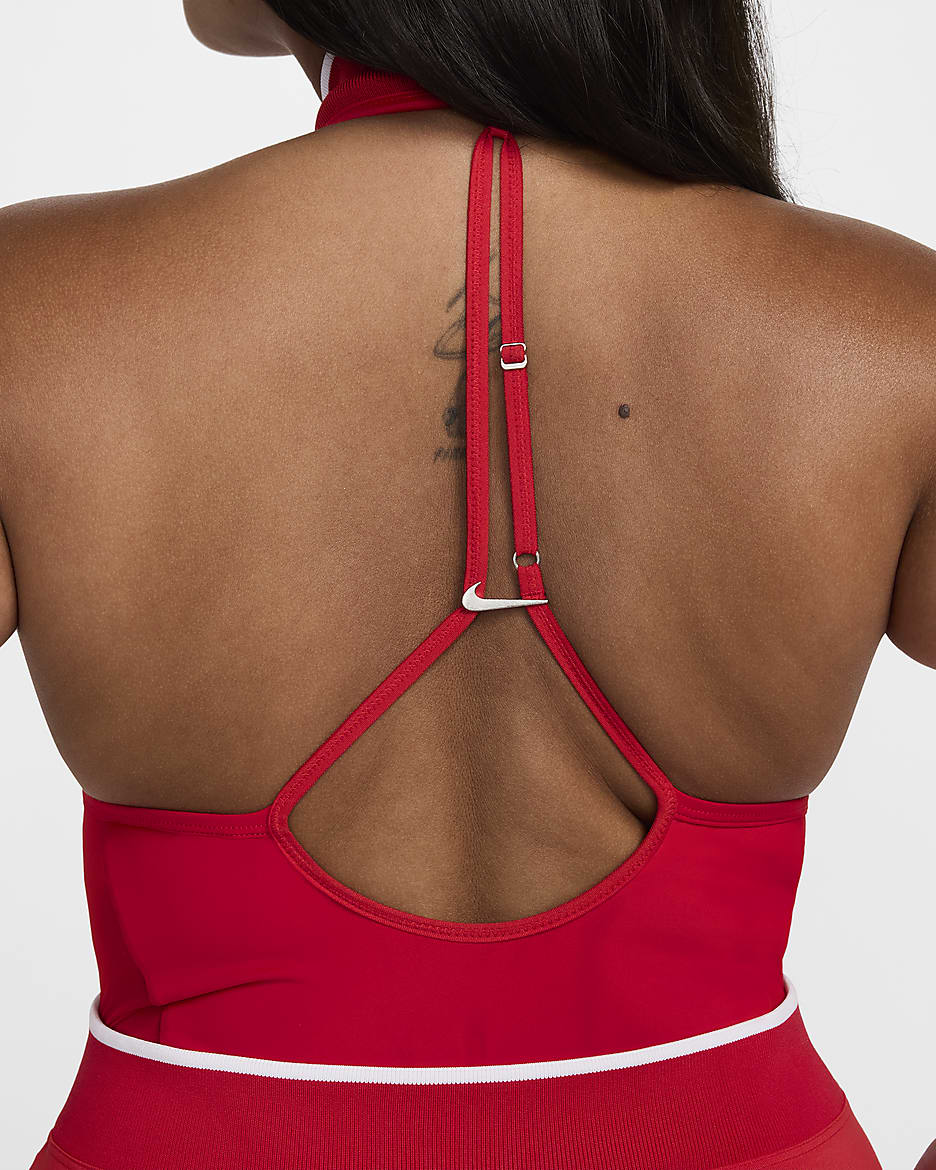 Nike x Jacquemus Bañador de una pieza con cuello alto - Mujer - University Red/Plata