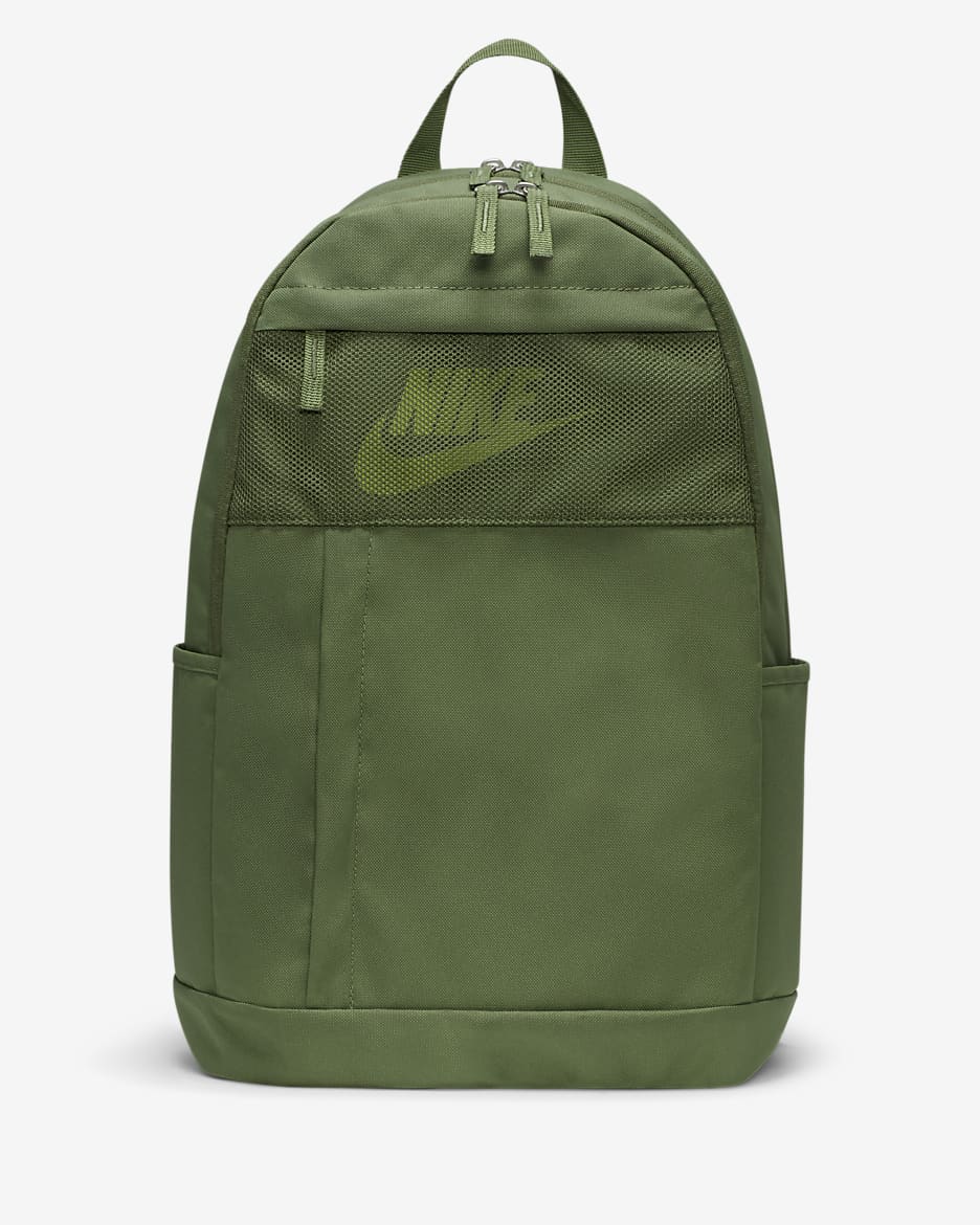 Nike Backpack (21L) - Treeline/Treeline/Vivid Green