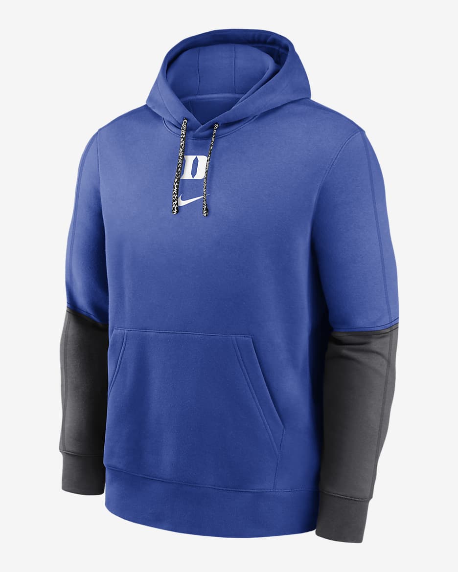 Sudadera con gorro sin cierre universitaria Nike para hombre Duke Blue Devils Sideline Team Issue Club - Royal