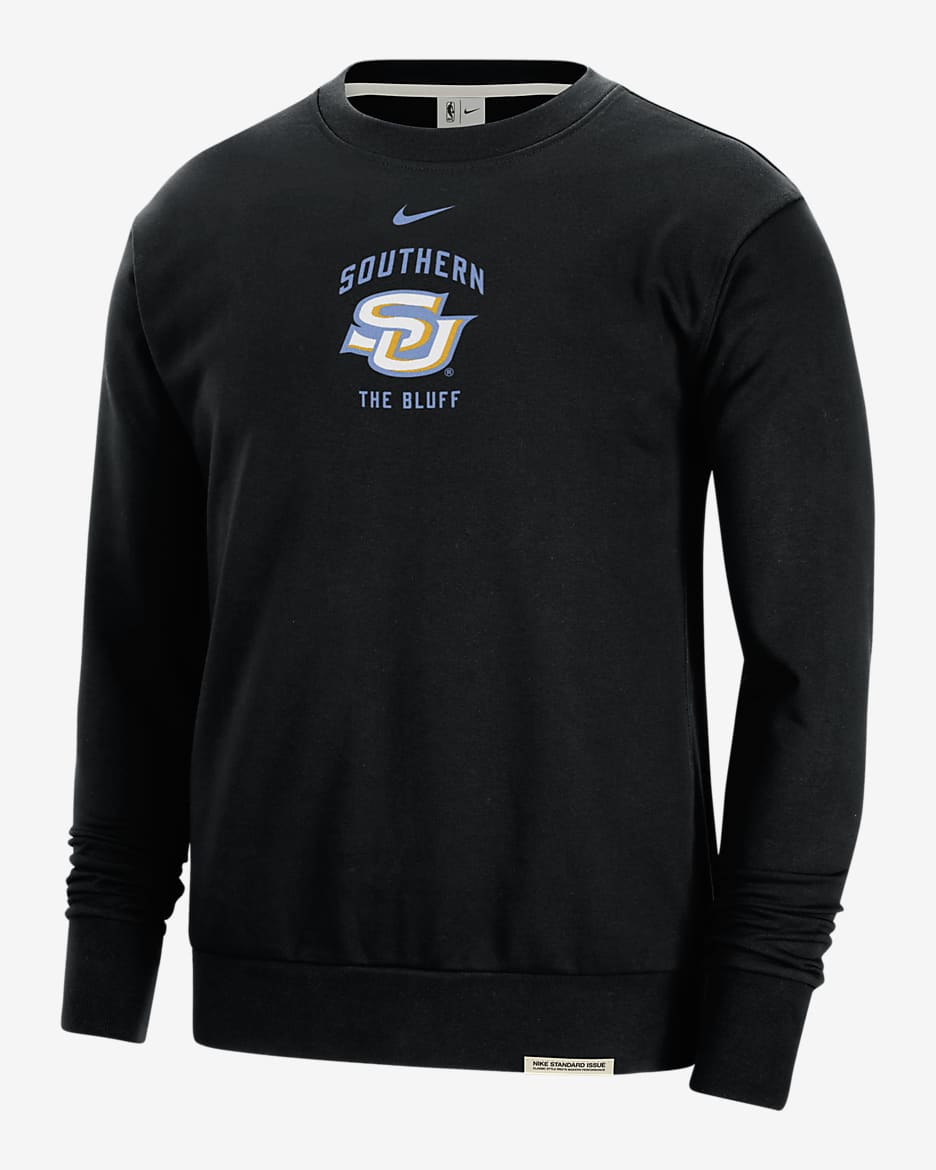 Sudadera de cuello redondo universitaria Nike de tejido Fleece para hombre Southern Standard Issue - Negro