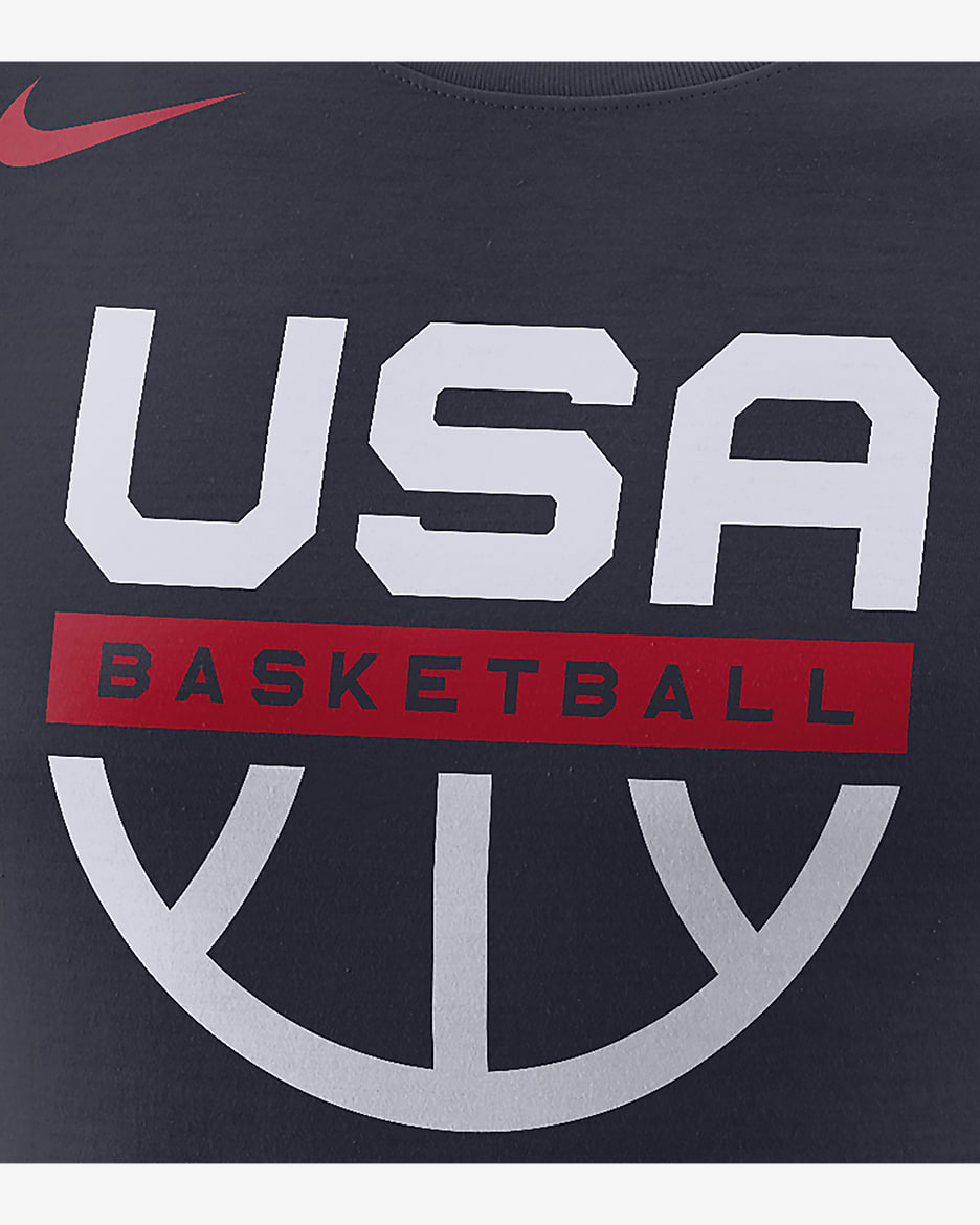 USAB Men's Nike Dri-FIT Basketball Training T-Shirt - Obsidian