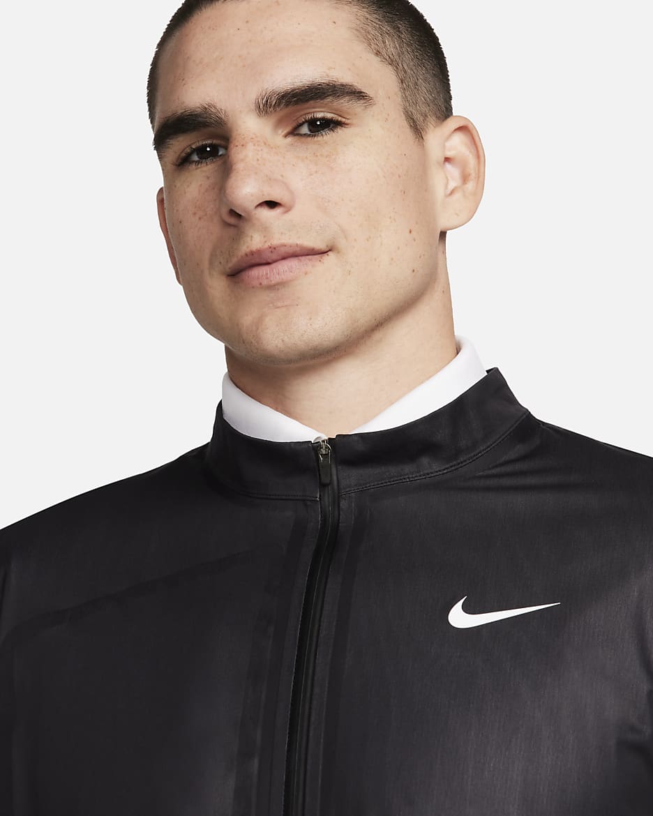 Nike Storm-FIT ADV Men's Full-Zip Golf Jacket - Black/Black/Anthracite/White