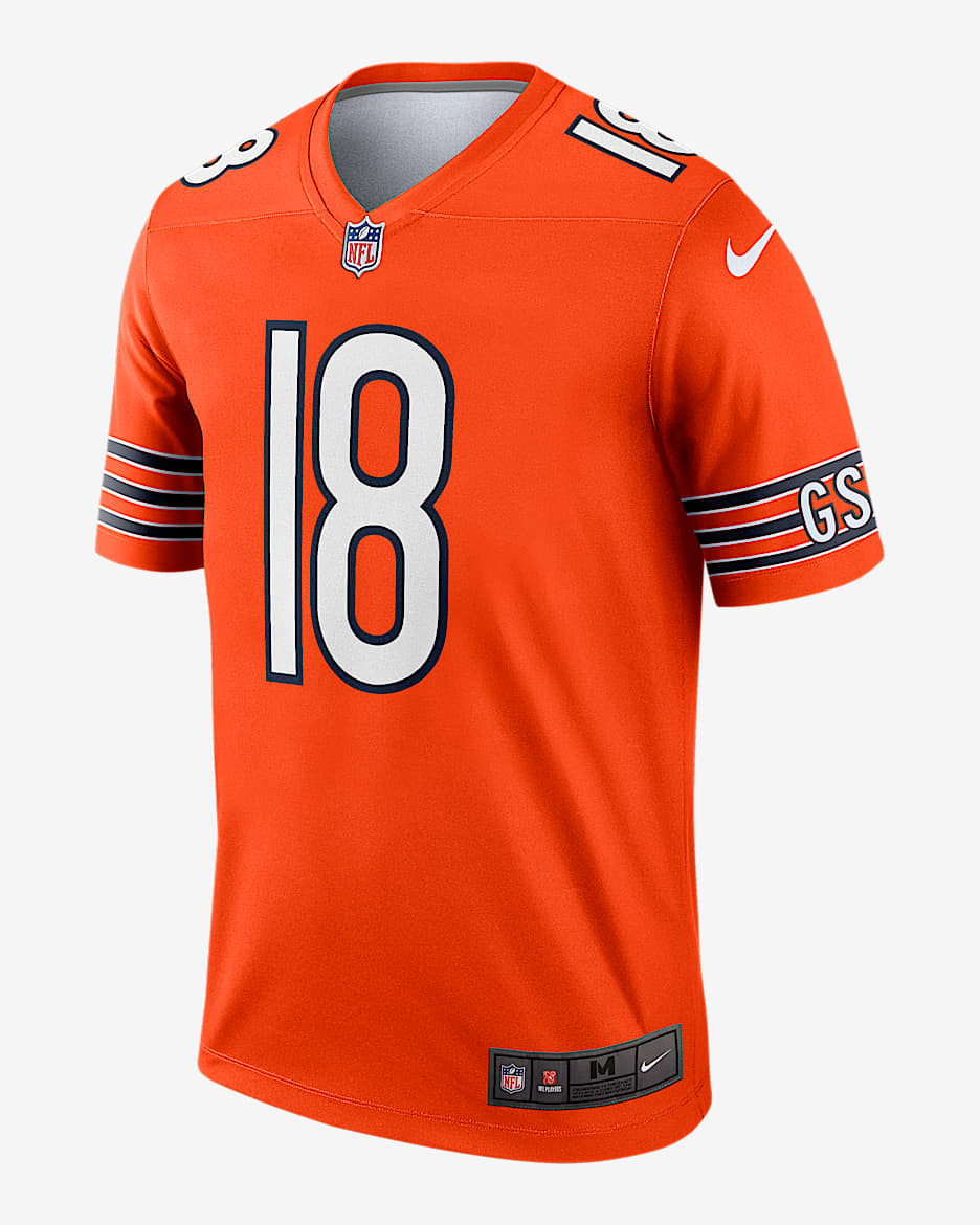 Jersey Nike Dri-FIT de la NFL Legend para hombre Caleb Williams Chicago Bears - Naranja