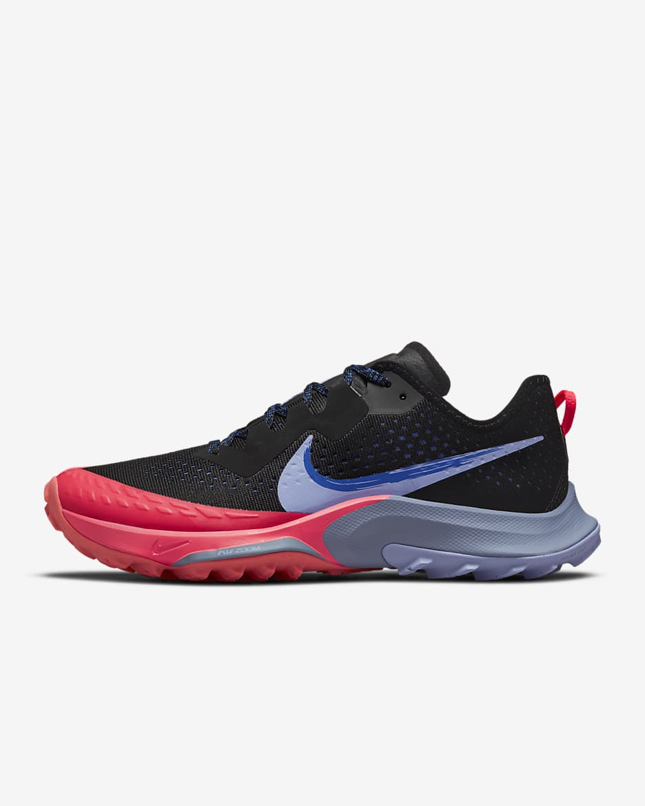 Calzado de trail running para mujer Nike Kiger 7 - Negro/Lapislázuli/Carmesí flash/Cardo claro