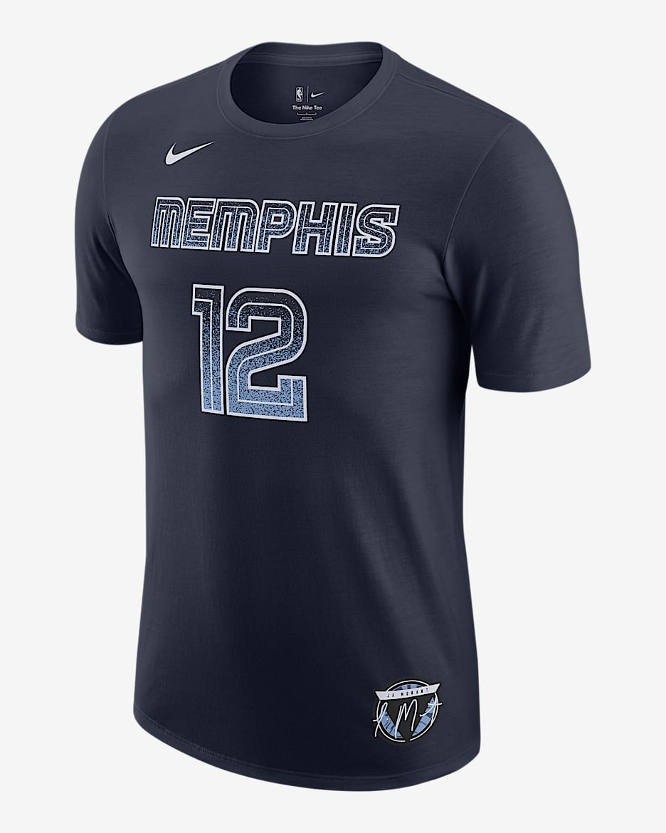 Playera Nike de la NBA para hombre Ja Morant Memphis Grizzlies Select Series - Azul marino universitario