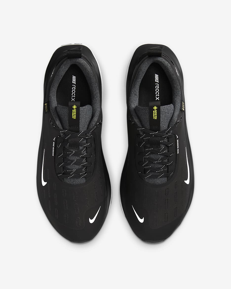 Nike InfinityRN 4 GORE-TEX Men's Waterproof Road Running Shoes - Black/Anthracite/Volt/White
