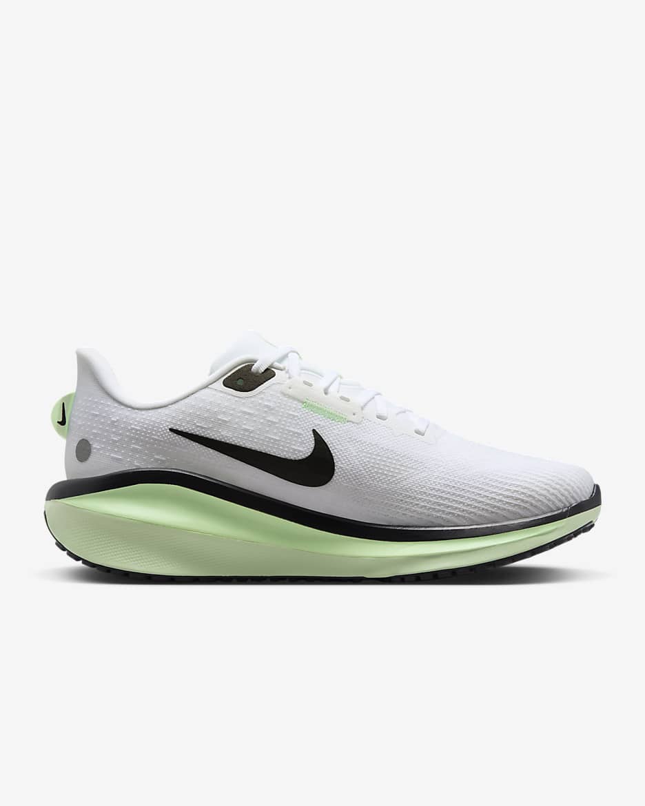 Tenis de correr en carretera para mujer Nike Vomero 17 - Blanco/Verde vapor/Verde strike/Negro