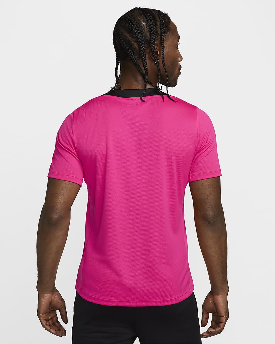 Chelsea FC Strike (tredjedrakt) Nike Dri-FIT kortermet strikket fotballoverdel til herre - Pink Prime/Pink Prime/Svart/Svart