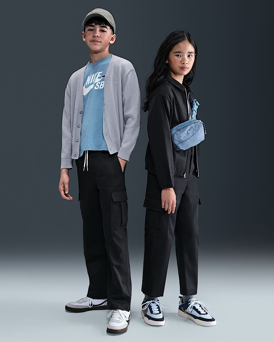 Pantaloni cargo da skateboard Nike SB – Ragazzo/a - Nero/Antracite