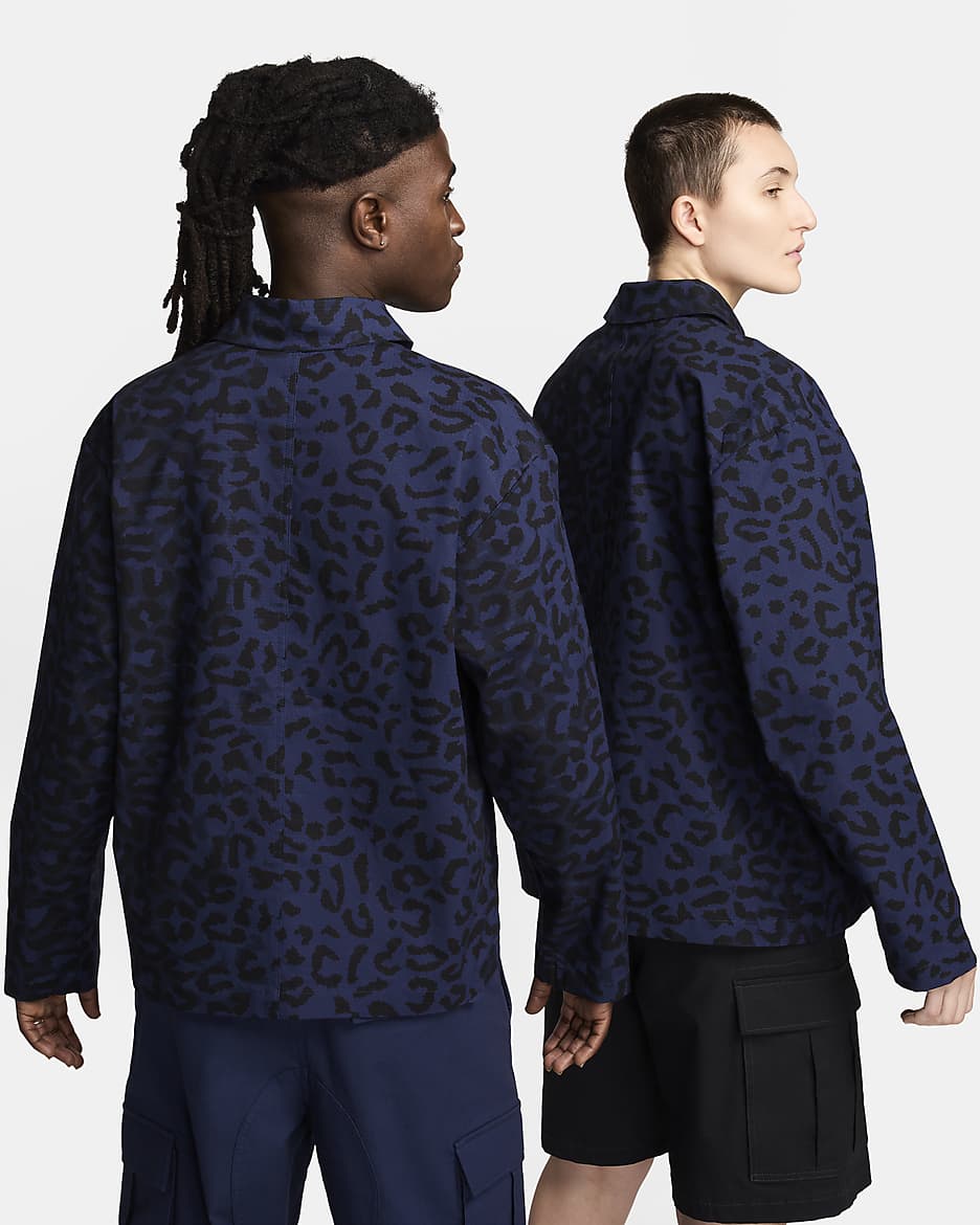 Nike SB All-Over-Print Skate Chore Coat - Midnight Navy/White