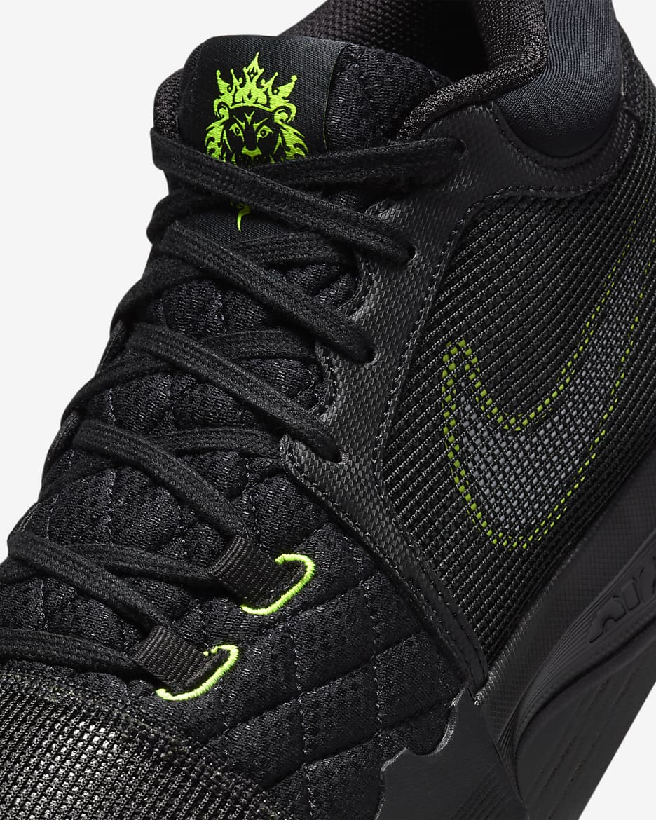 Calzado de básquetbol LeBron Witness 8 - Negro/Volt/Blanco