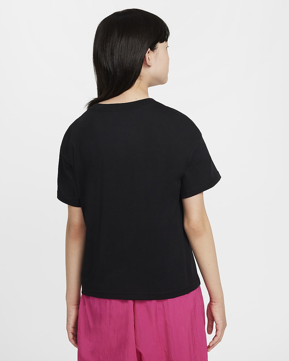 T-shirt Nike Sportswear pour ado (fille) - Noir