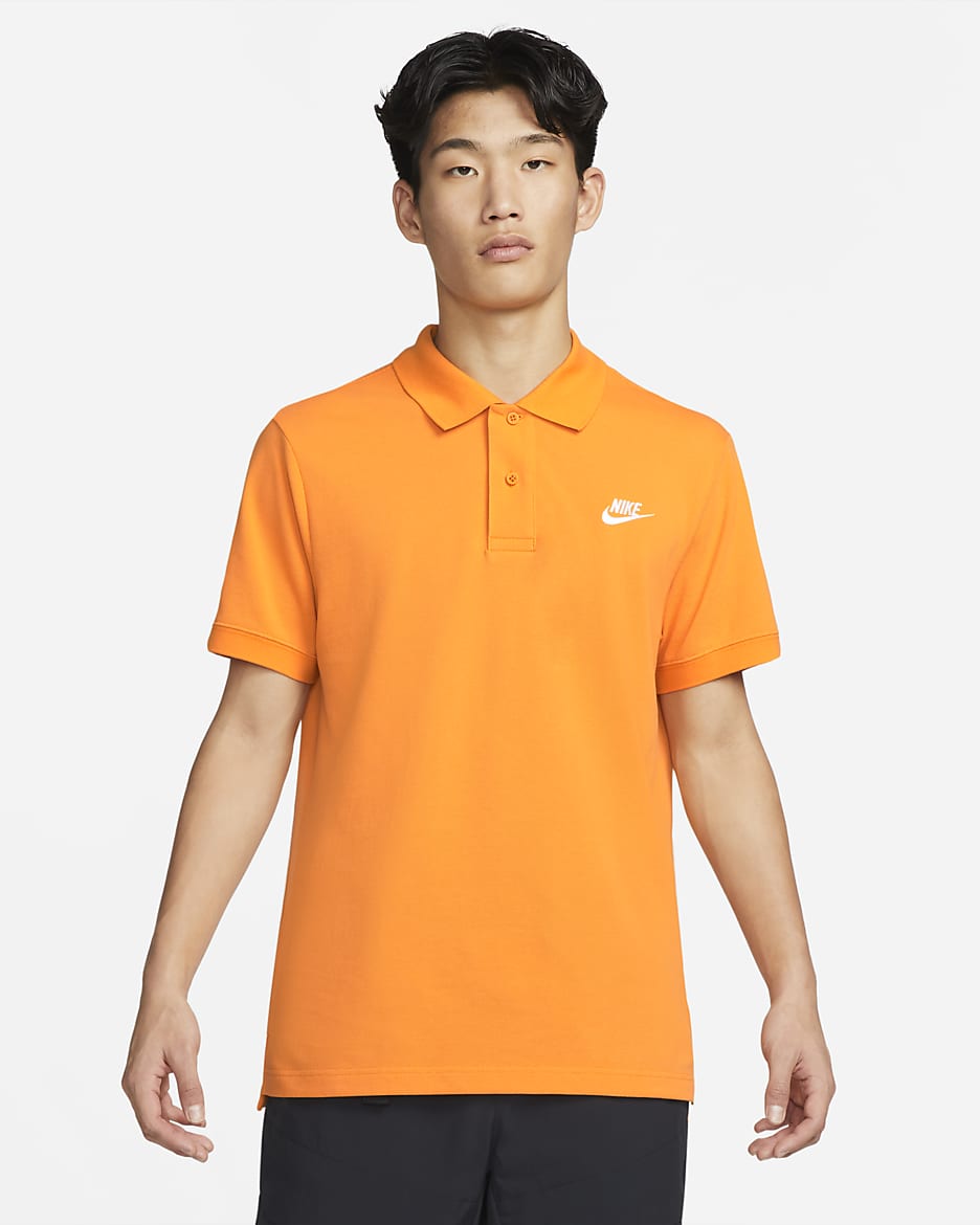 Nike Sportswear Men's Polo - Kumquat/White