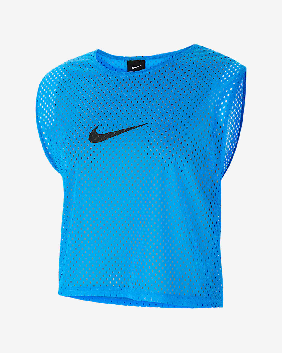 ナイキ Dri-FIT パーク サッカー トレーニングビブ (3着セット) - フォトブルー/ブラック