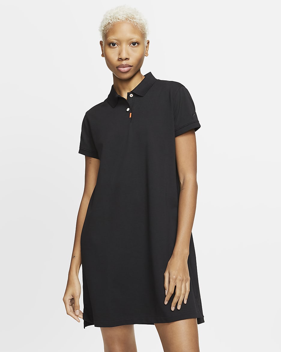 Robe Nike Polo pour Femme - Noir/Noir