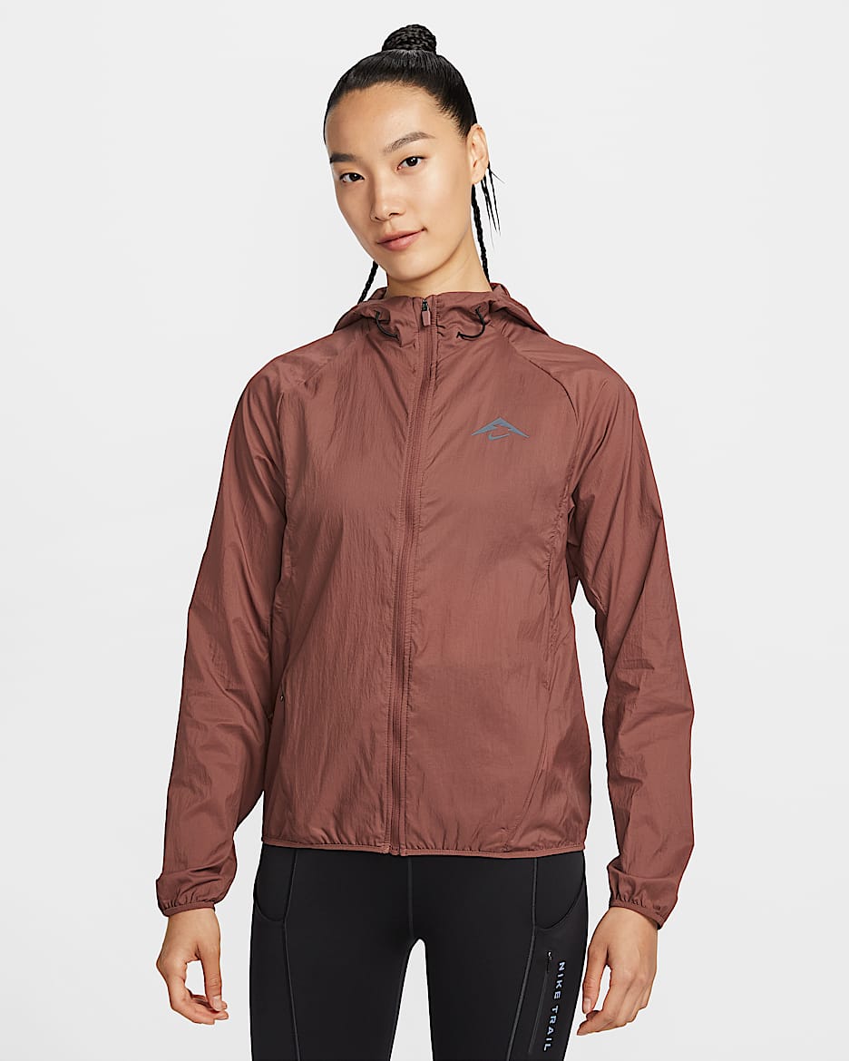 Nike Trail Women's Repel Running Jacket - Red Sepia/Phantom/Black