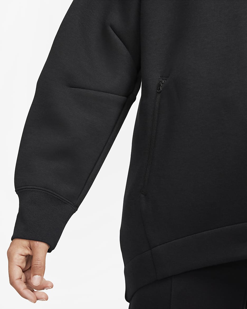 Nike Sportswear Tech Fleece Women's Oversized Full-Zip Hoodie Cape - Black/Black