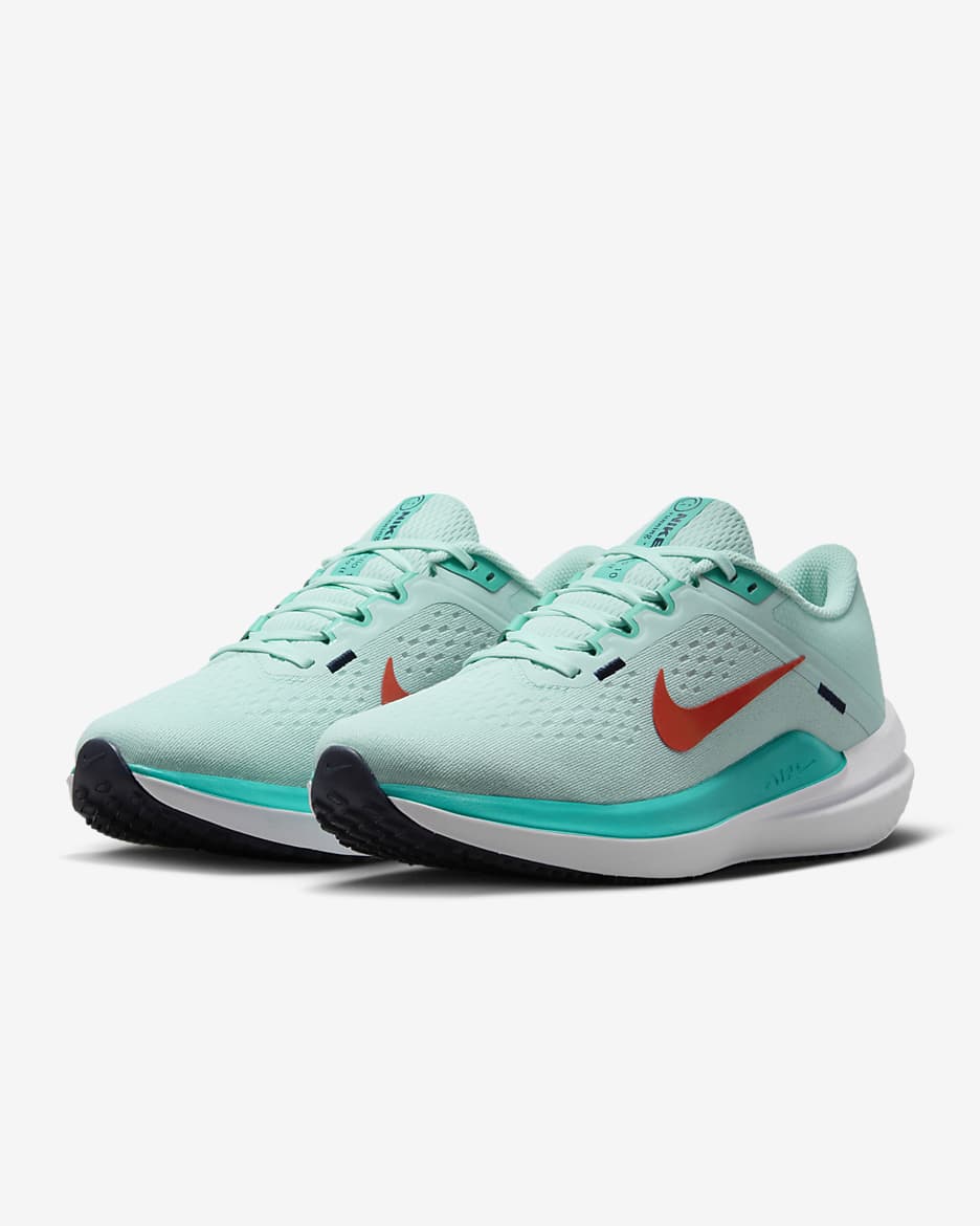 Nike Winflo 10 Women's Road Running Shoes - Jade Ice/Clear Jade/White/Picante Red