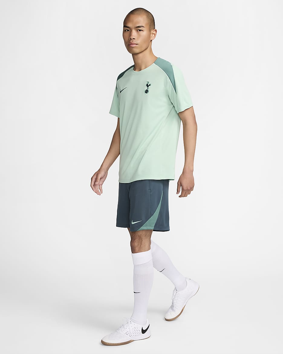 Męskie spodenki piłkarskie z dzianiny Nike Dri-FIT Tottenham Hotspur Strike (wersja trzecia) - Faded Spruce/Bicoastal/Enamel Green