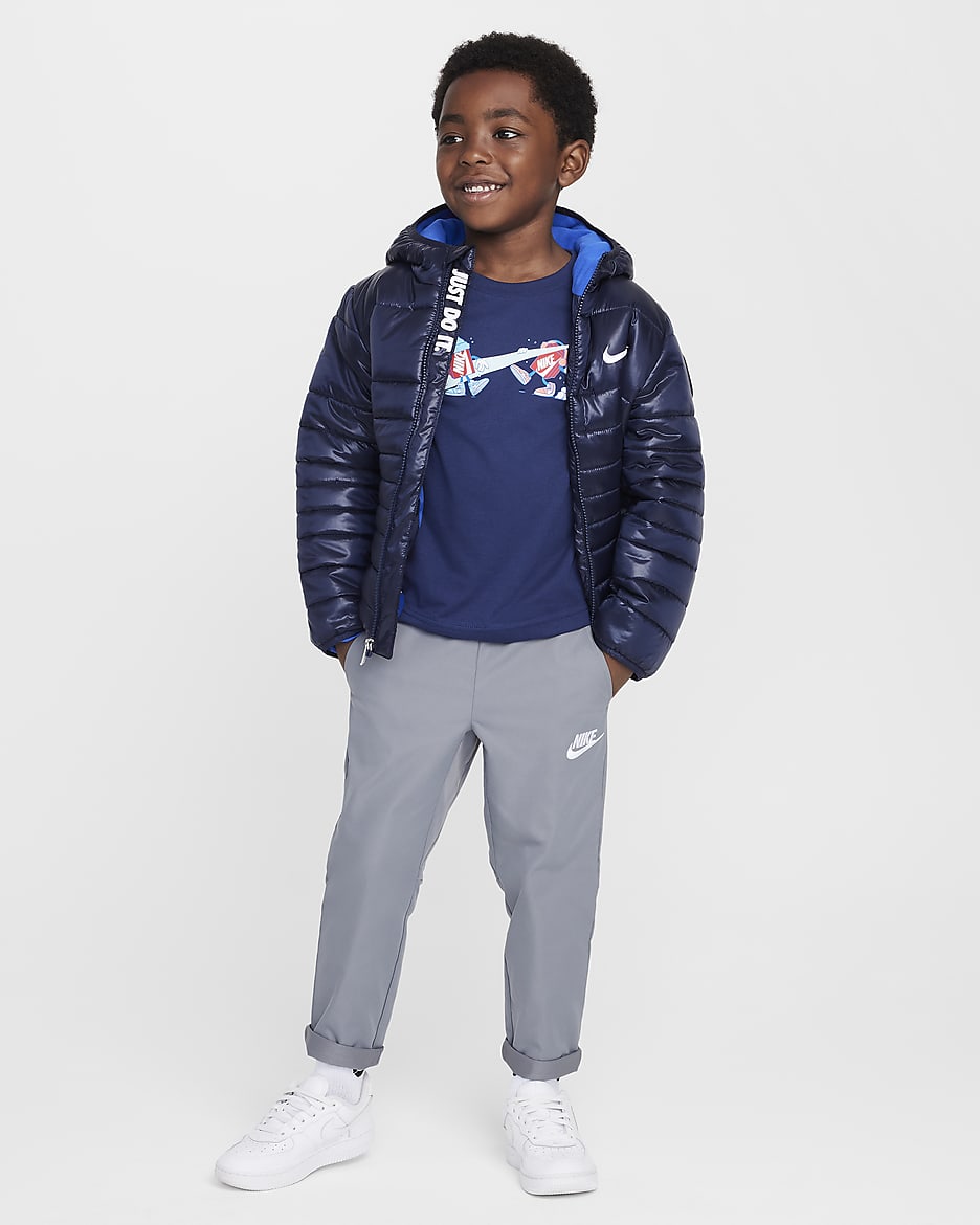 Nike Little Kids' Boxy Snowball T-Shirt - Midnight Navy