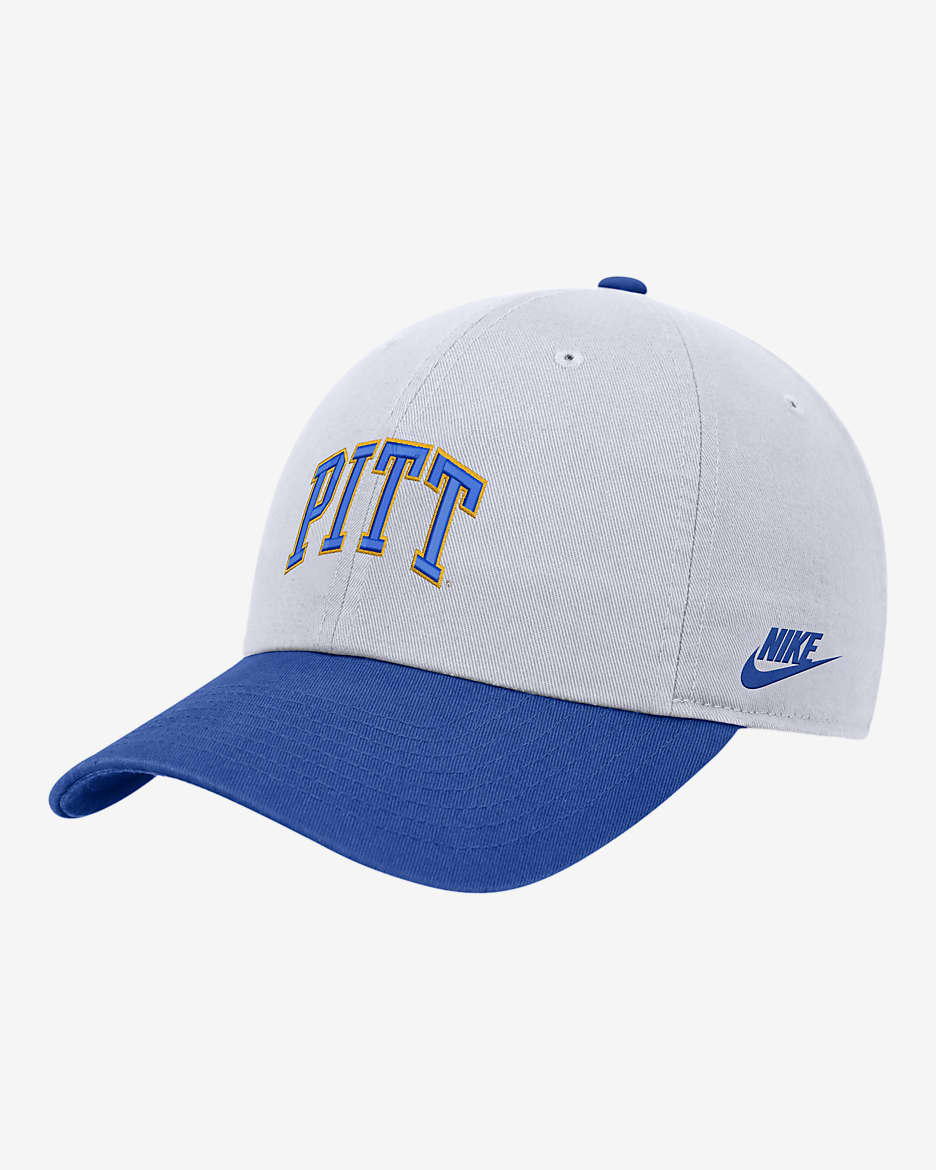 Pitt Nike College Campus Cap - White