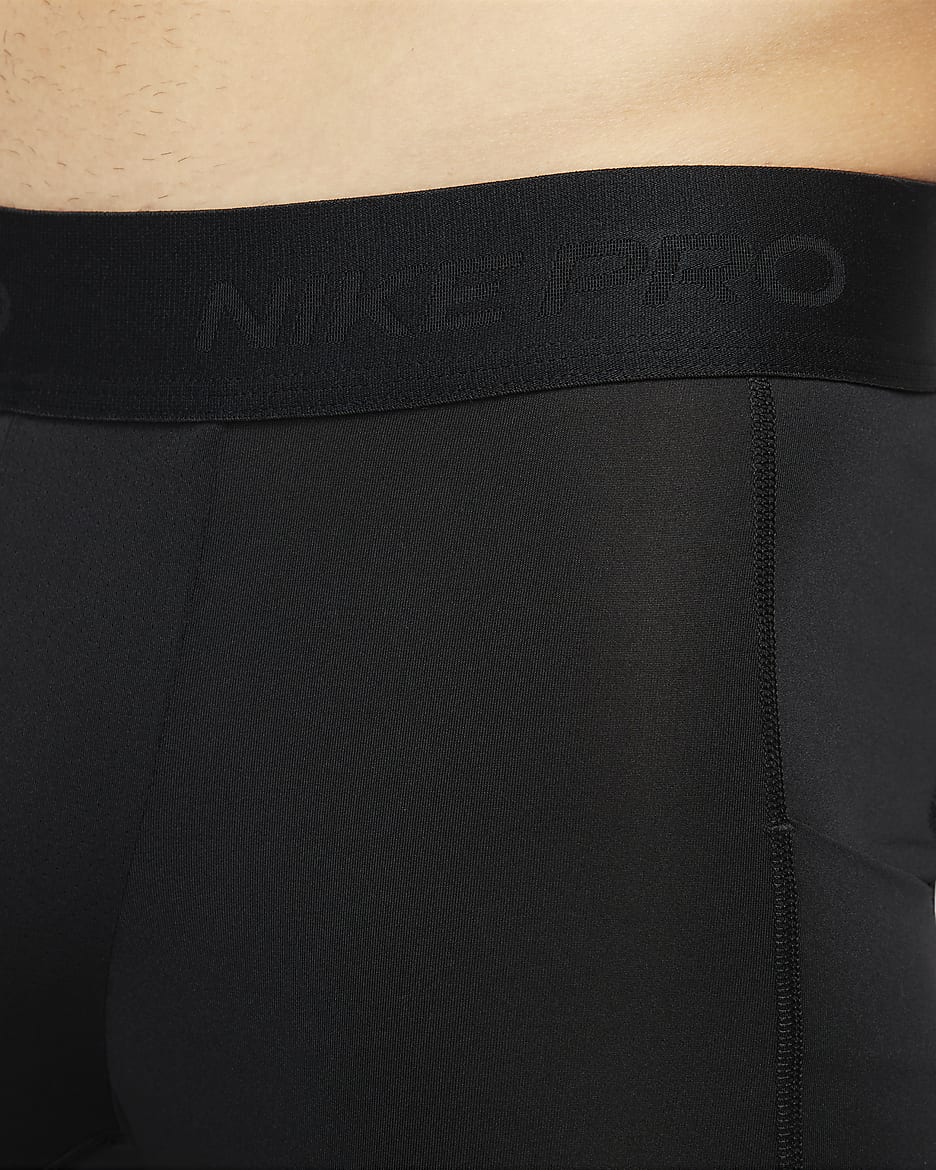 Nike Pro Men's Dri-FIT Fitness Shorts - Black/White