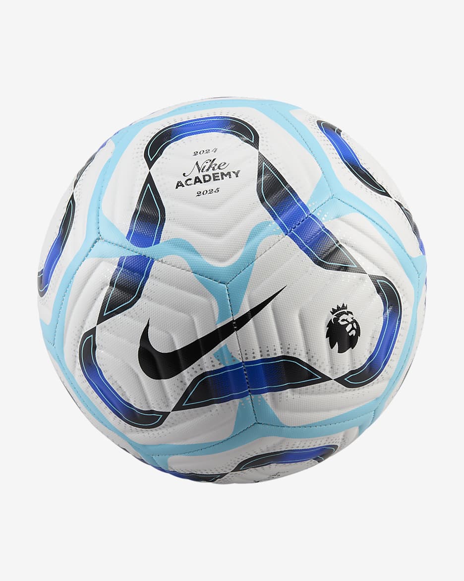 Balón de fútbol Premier League Academy - Blanco/Azul carrera/Laguna pulso/Negro