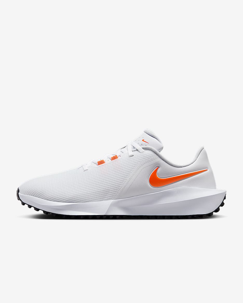Nike Infinity G NN Tenis de golf (anchos) - Blanco/Negro/Naranja seguridad