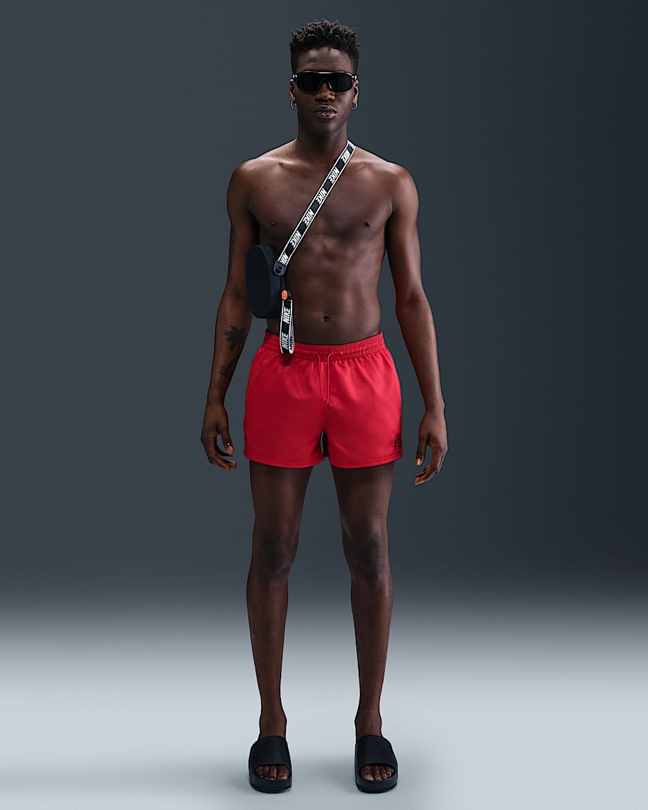 Shorts de vóleibol de 8 cm para hombre Nike Swim Essential - Rojo universitario