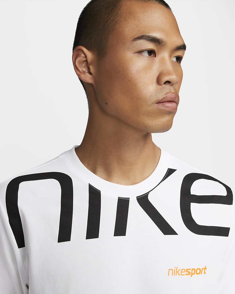 Nike Dri-FIT Men's Training T-Shirt - White/Black/Sundial