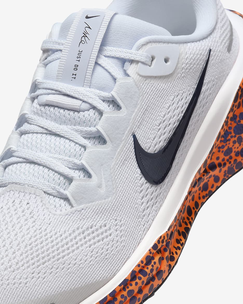 Nike Pegasus 41 Electric hardloopschoenen voor kids (straat) - Football Grey/Total Orange/Dark Obsidian