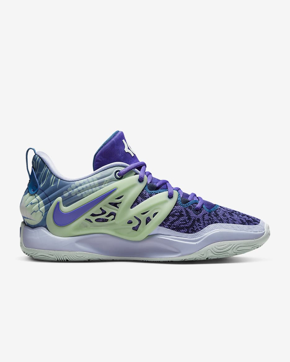 KD15 Basketball Shoes - Psychic Purple/Midnight Navy/Ghost/Dark Marina Blue